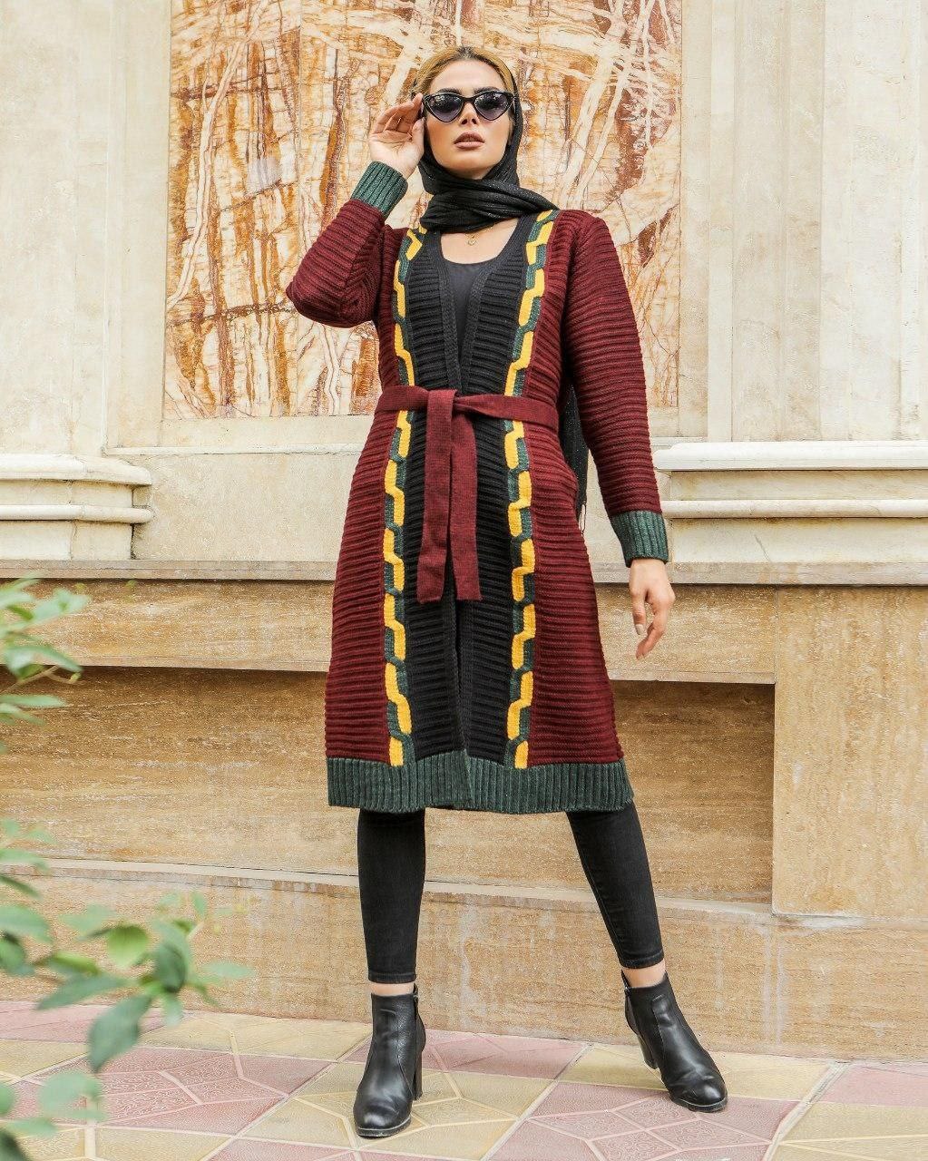 مانتو بافت بلند زنانه کد 399